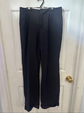 Banana Republic Black Pinstripe Trousers